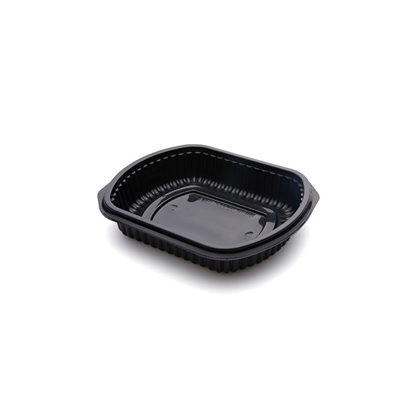 Barquettes RIMON plastique PP noir epaisses 480 ml X50