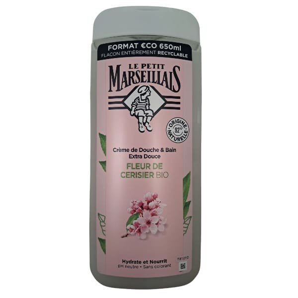 Gel Douche - Petit Marseillais FLEUR DE CERISIER  650ml