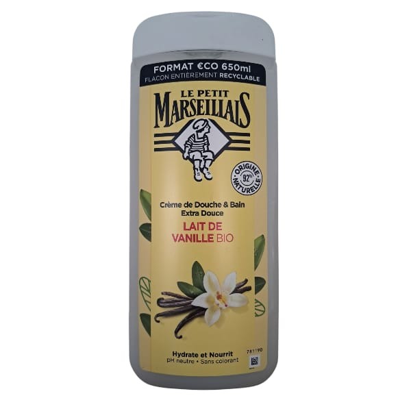 Gel douche - Petit marseillais VANILLE 650ml