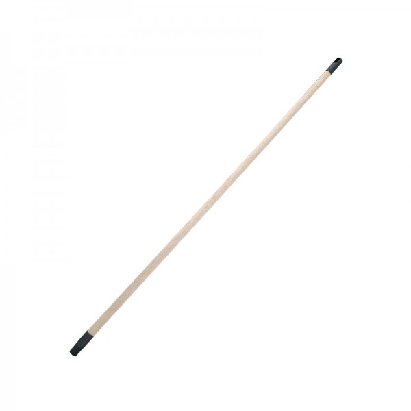 Manche bois avec vis et embout 130 cm