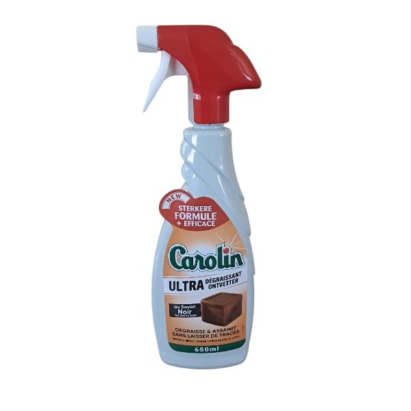 CAROLIN Spray 650ml Ultra Degraissant Savon Noir Nl.Fr.