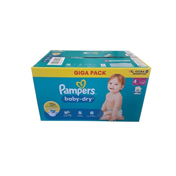 PAMPERS Couche Baby Dry T4+ x 132 Giga Pack Nl.Fr.