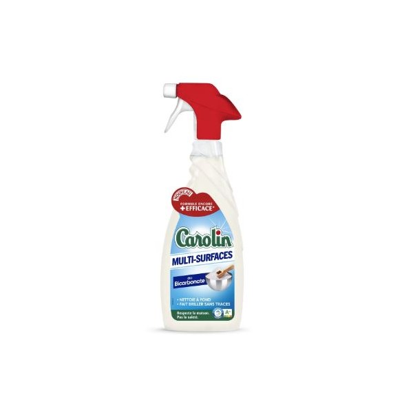 CAROLIN NETTOYANT MÉNAGER MULTI-SURFACES BICARBONATE ACTIV+ 650 ML
