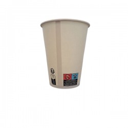 Gobelets carton blanc 12oz 34cl X50