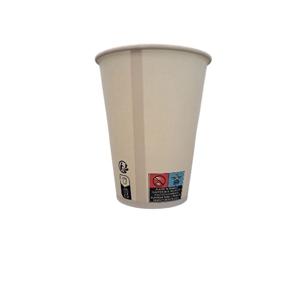 Gobelets carton blanc 12oz 34cl X50